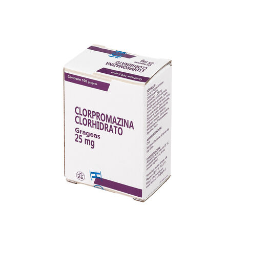 Clorpromazina Clorhidrato 25 mg  x 100 Grageas, , large image number 0