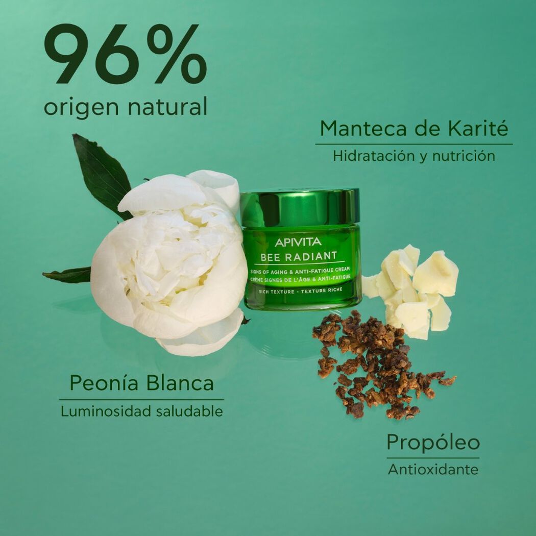 Crema Signos de la Edad & Anti-fatiga - Textura Rica 50ml Bee Radiant Apivita, , large image number 2