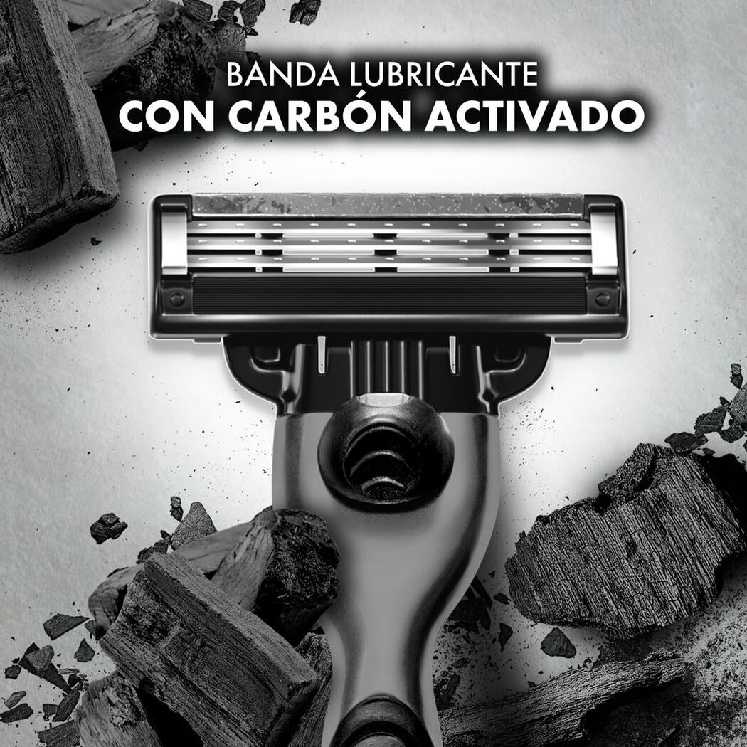 Repuesto Máquina de Afeitar Gillette Mach3 Carbono 6 un, , large image number 3