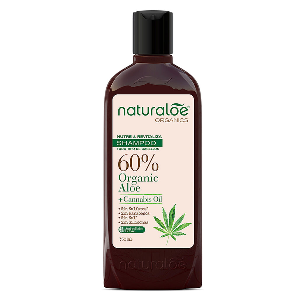 Naturaloe Shampoo Cannabis Oil x 350 mL, , large image number 0