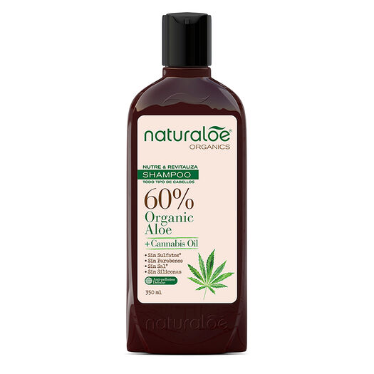 Naturaloe Shampoo Cannabis Oil x 350 mL, , large image number 0