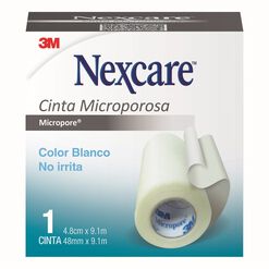 Cinta Nexcare Microporosa Blanca 4.8 cm x 9.11 m 1 un