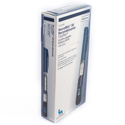 Insulina Novomix 30 Flexpen 100 UI/mL Suspension Inyectable x 5 Cartuchos 3 mL, , large image number 0