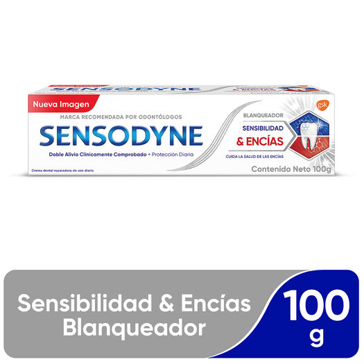 Sensodyne Pasta Dental Sensibilidad Y Encias Blanqueador x 100 G, , large image number 0