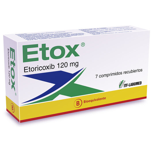 Etox 120 mg x 7 Comprimidos Recubiertos, , large image number 0