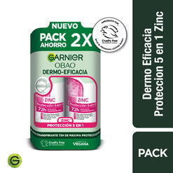 Pack Desodorante Garnier Obao Zinc 2Un