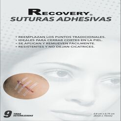 Suturas Adhesivas Recovery 9 Unidades