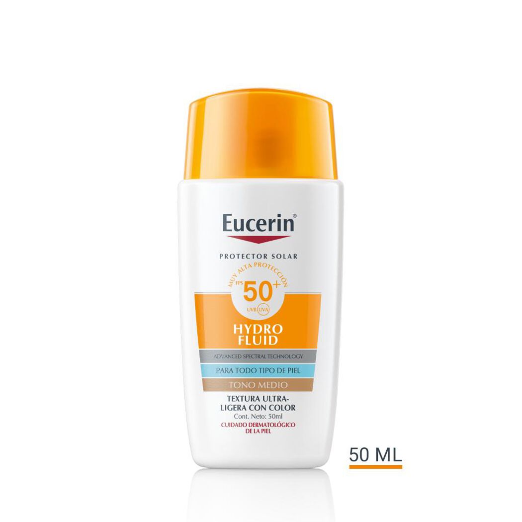 EUCERIN Protector Solar Facial Hydrofluid Medium FPS50+ 50 mL, , large image number 0