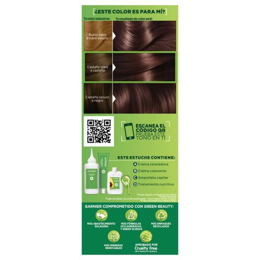 Coloración Garnier Nutrisse 52 Chocolatísimo, , large image number 2