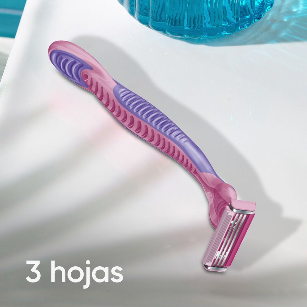 M&aacute;quina de Afeitar Gillete Prestobarba 3 Woman 2 un, , large image number 3