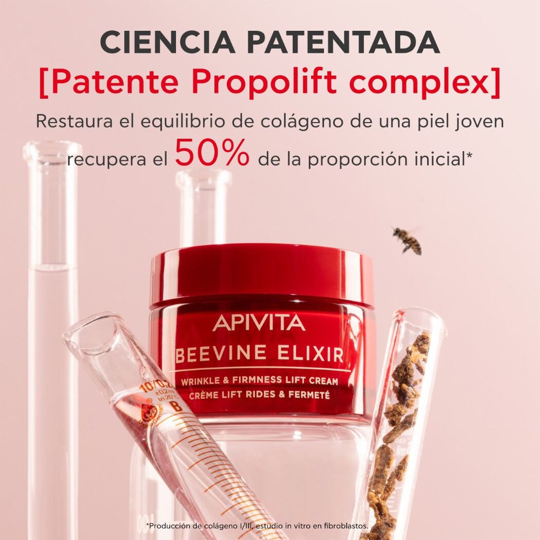 Crema Lift Arrugas & Firmeza - Textura Ligera Beevine Elixir 50ml Apivita, , large image number 4