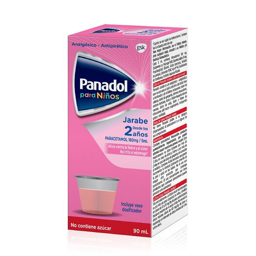 Panadol Niños 160mg/5ml Jarabe 90ml, , large image number 1