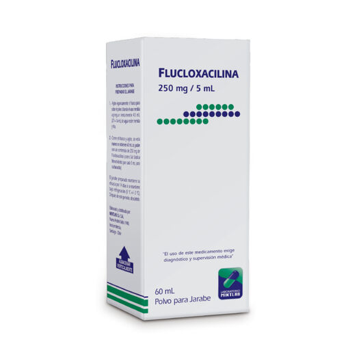 Flucloxacilina 250 mg/5 ml x 60 ml Polvo para Suspensión Oral MINTLAB CO SA, , large image number 0