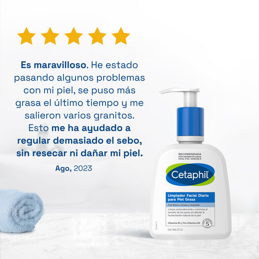 Loción Limpiadora Facial para Pieles Grasas y Sensibles 236ml, , large image number 2