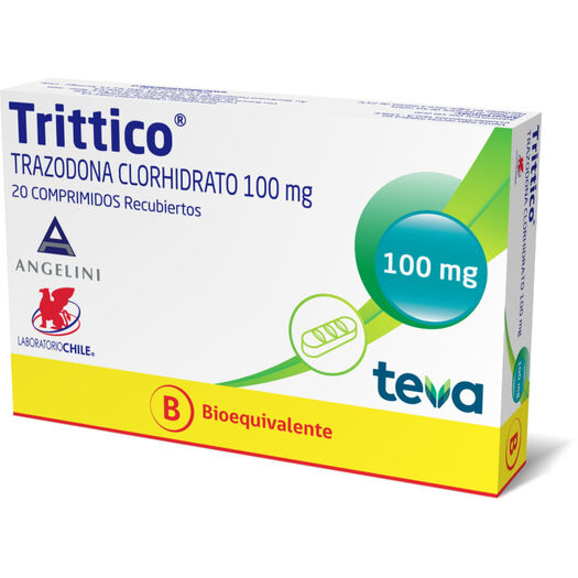 Trittico 100 mg x 20 Comprimidos Recubiertos, , large image number 0