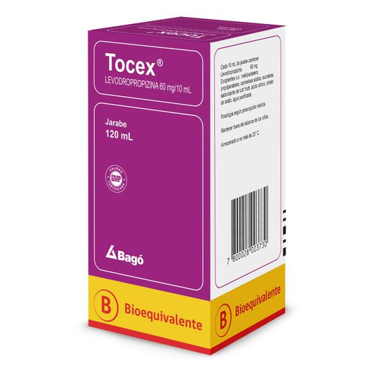 Tocex 60 mg/10 mL x 120 mL Jarabe, , large image number 0