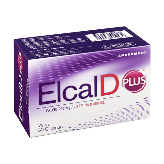 Elcal D Plus x 60 Cápsulas, , large image number 0