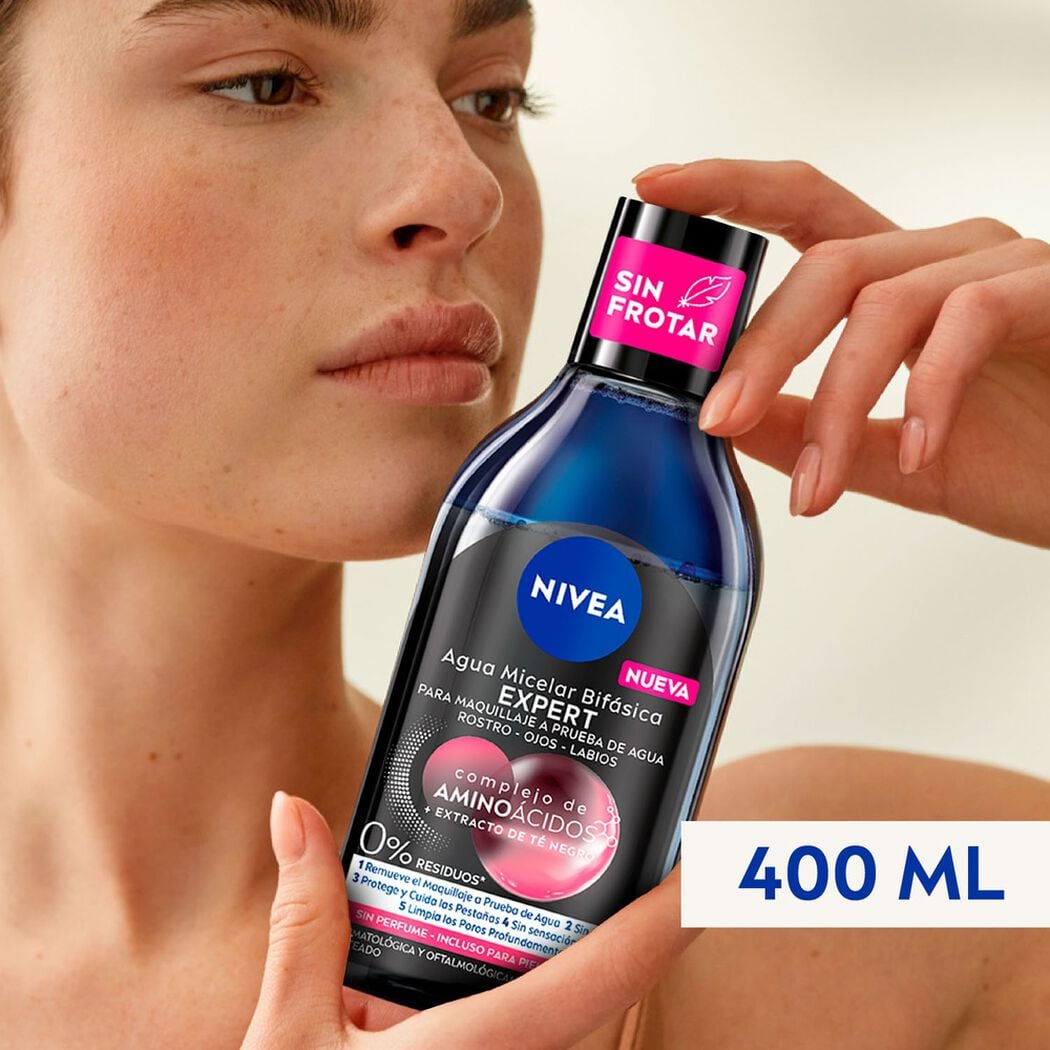 Agua Micelar Nivea Facial 3 en 1 Expert 400 ml, , large image number 4