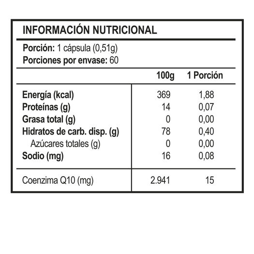 Vitaday Coq10 15 Mg 60 Cápsulas, , large image number 1