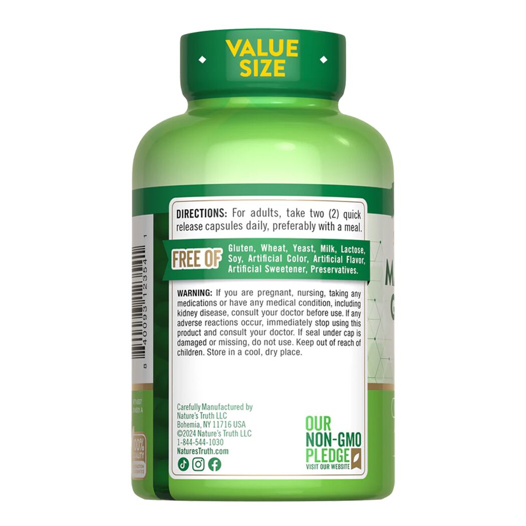 Magnesio Glicinato 200mg 120 C&aacute;psulas, , large image number 1