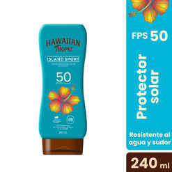 Protector Solar Hawaiian Tropic Island Sport Ultra Light FPS 50 240 mL