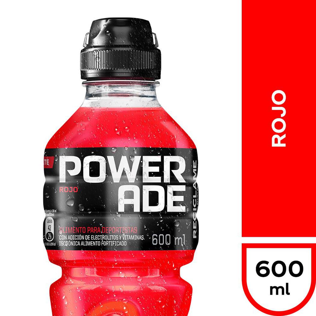 Jugo Powerade Rojo Botella 600 ml, , large image number 1