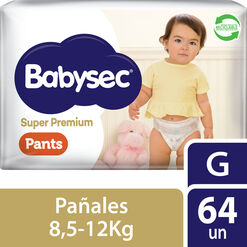 Pa&ntilde;ales Babysec Pants Super Premium G 64 un