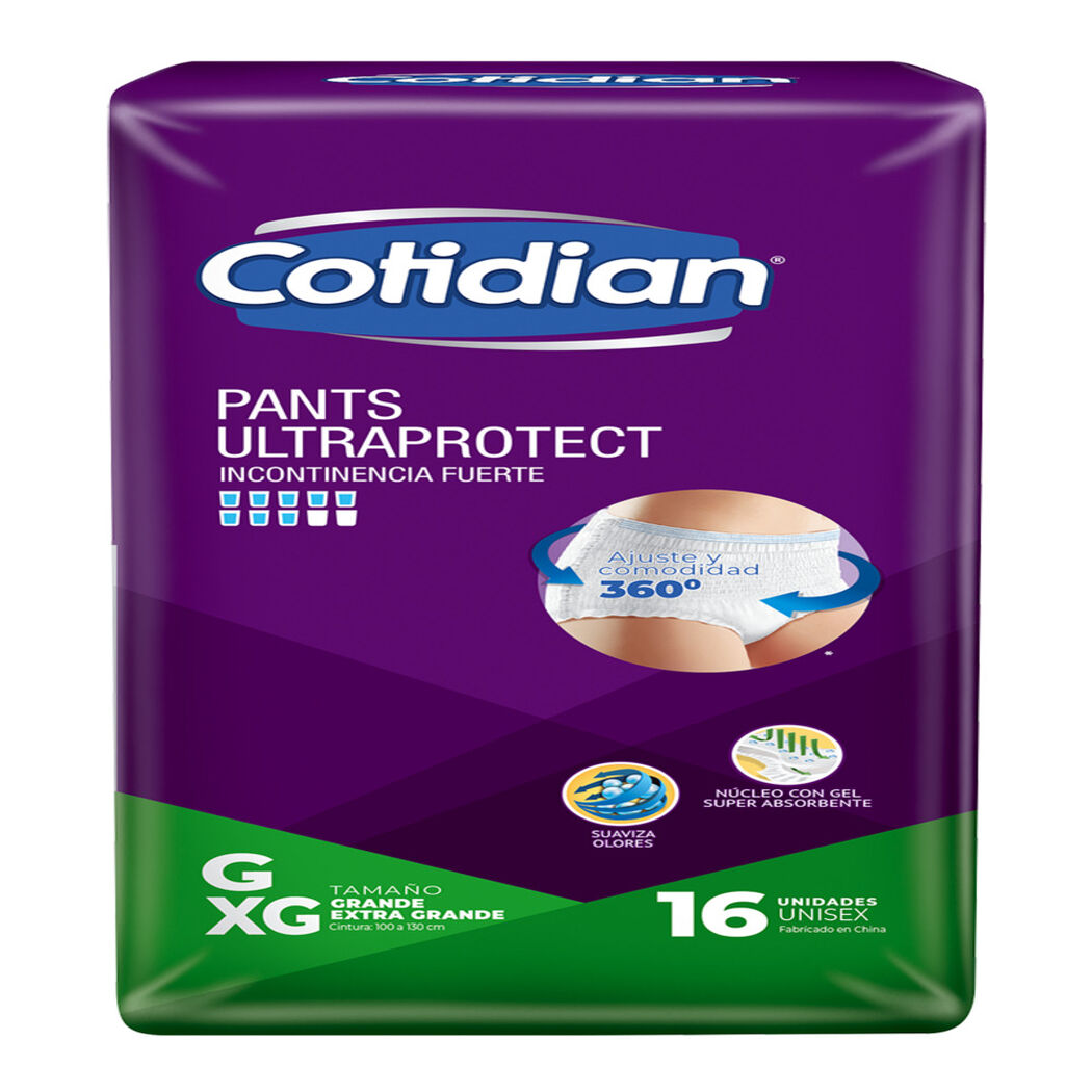 Cotidian Pants Ultraprotect G/Xg 16un, , large image number 1