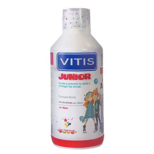 Enjuague Bucal Vitis Junior 500 mL, , large image number 0