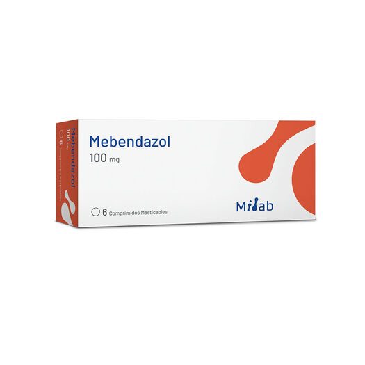 Mebendazol 100 mg x 6 Comprimidos Masticables, , large image number 0