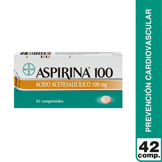 Aspirina 100 mg x 42 Comprimidos, , large image number 1