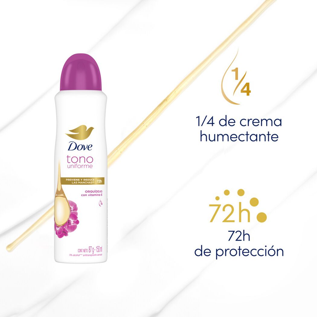Desodorante Dove Orquidea Tono Uniforme 150Ml, , large image number 1