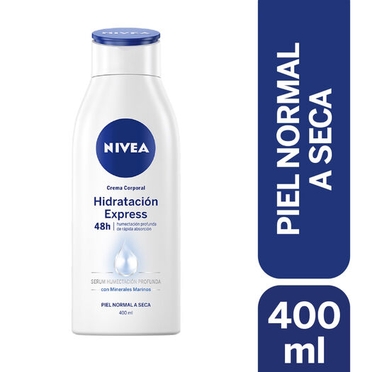 CREMA CORPORAL NIVEA HIDRATACIÓN EXPRESS 400ML, , large image number 0