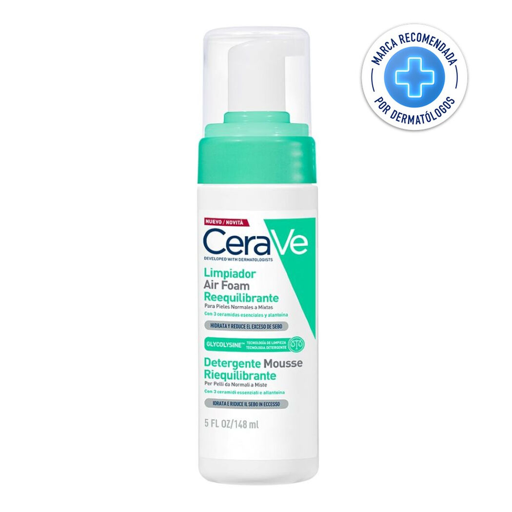 Limpiador Cerave Air Foam Reequilibrante 148 mL, , large image number 0