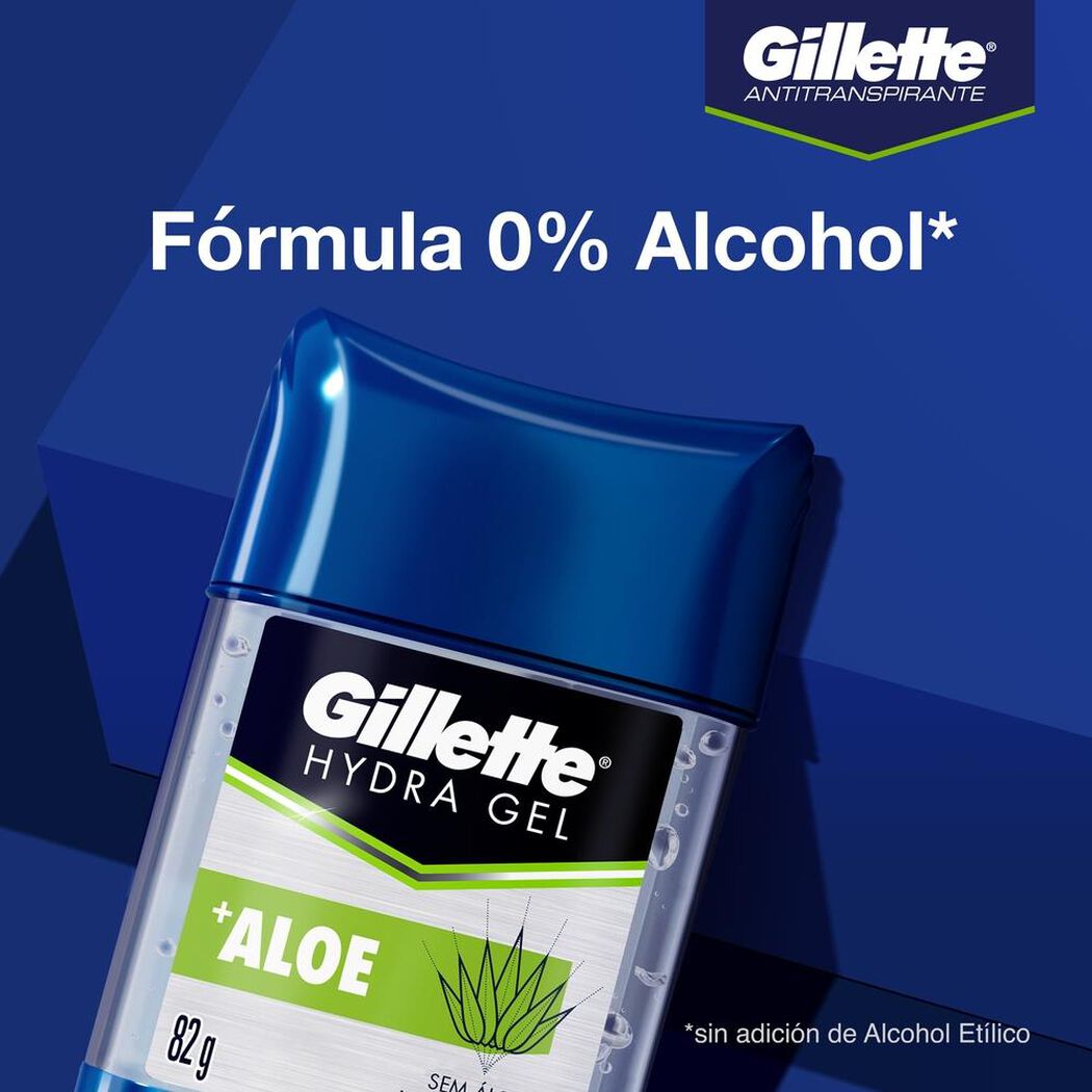 Desodorante Gel GilletA/S Aloe Vera 82 Gr, , large image number 3