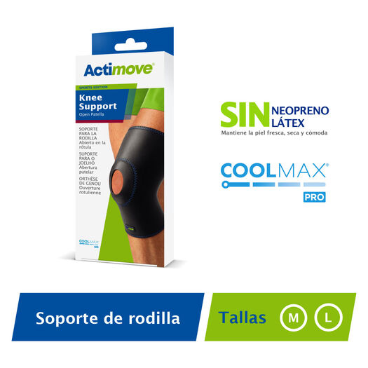 Actimove Rodillera R/A Negra L X 1un, , large image number 0