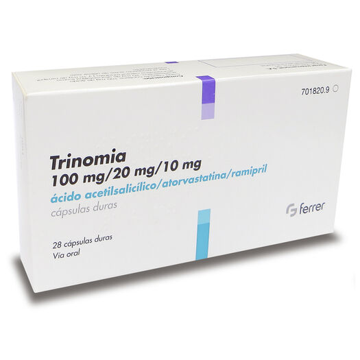 Trinomia 100 mg/20 mg/10 mg x 28 Cápsulas, , large image number 0