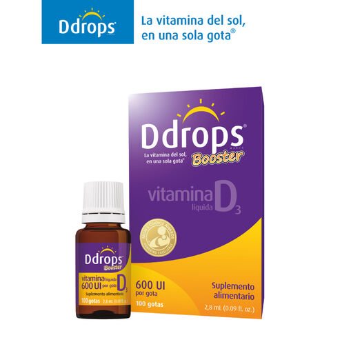 Vit.D Ddrops Booster 600 Uix2,8 100 Gota, , large image number 0