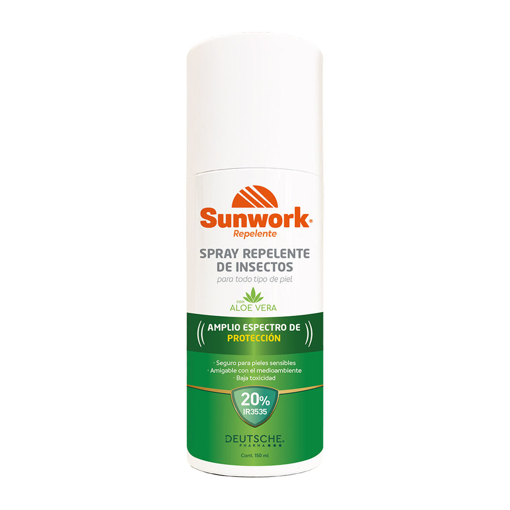 Sunwork Repelente Insectos Spray IR3535 150 ml, , large image number 0