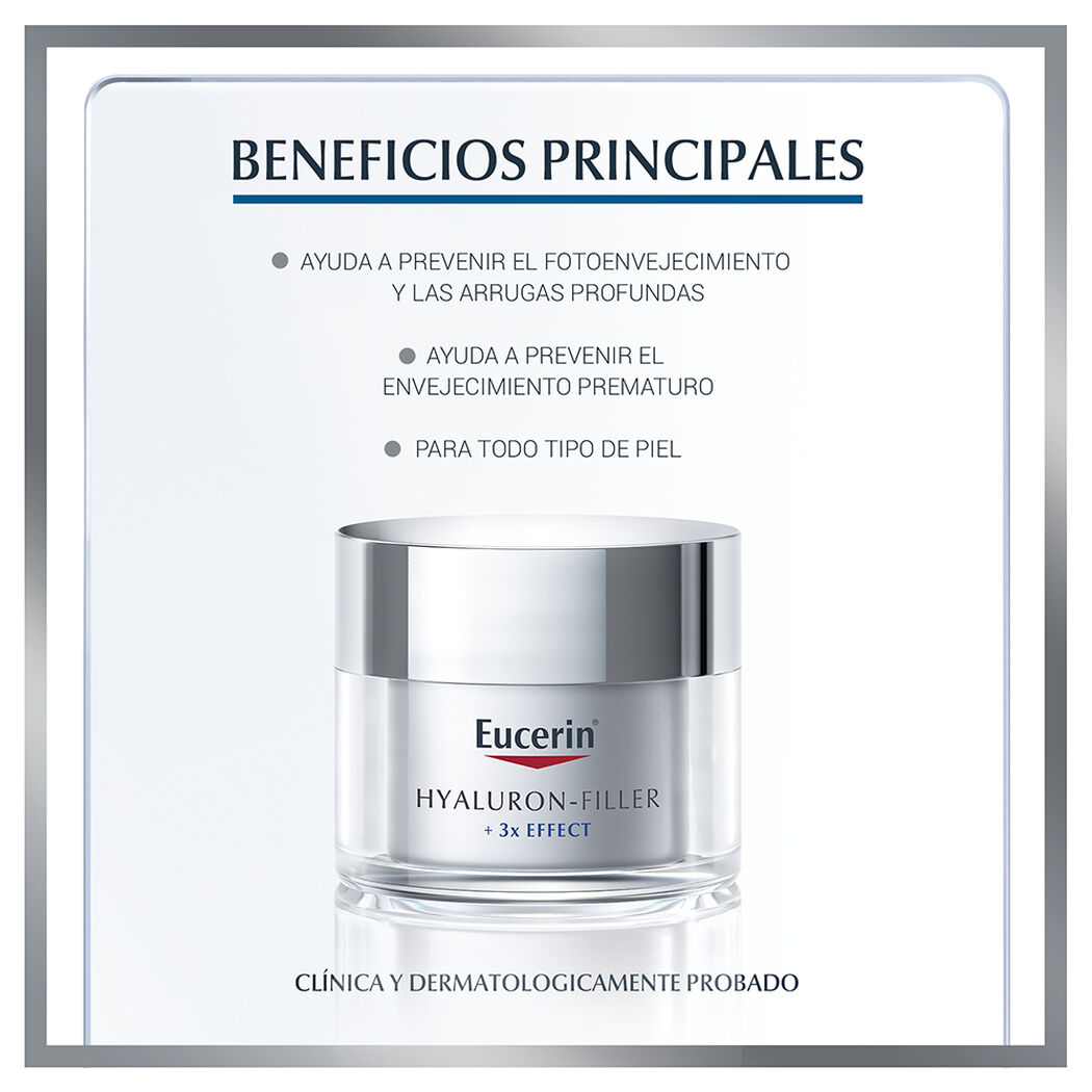 Crema Eucerin Día Hyaluron Filler Fps30 50 mL, , large image number 1