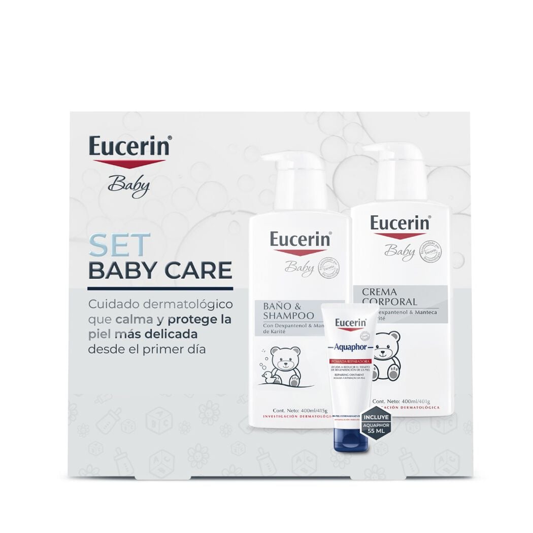Pack Rutina Beb&eacute; Shampoo Loci&oacute;n Aquaphor Mini Eucerin 400 ml, , large image number 1