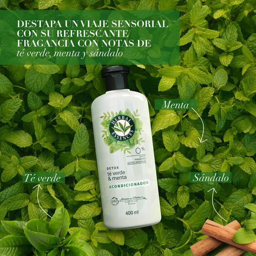 Acondicionador Herbal Essences Detox Té verde & menta 400 ml, , large image number 4