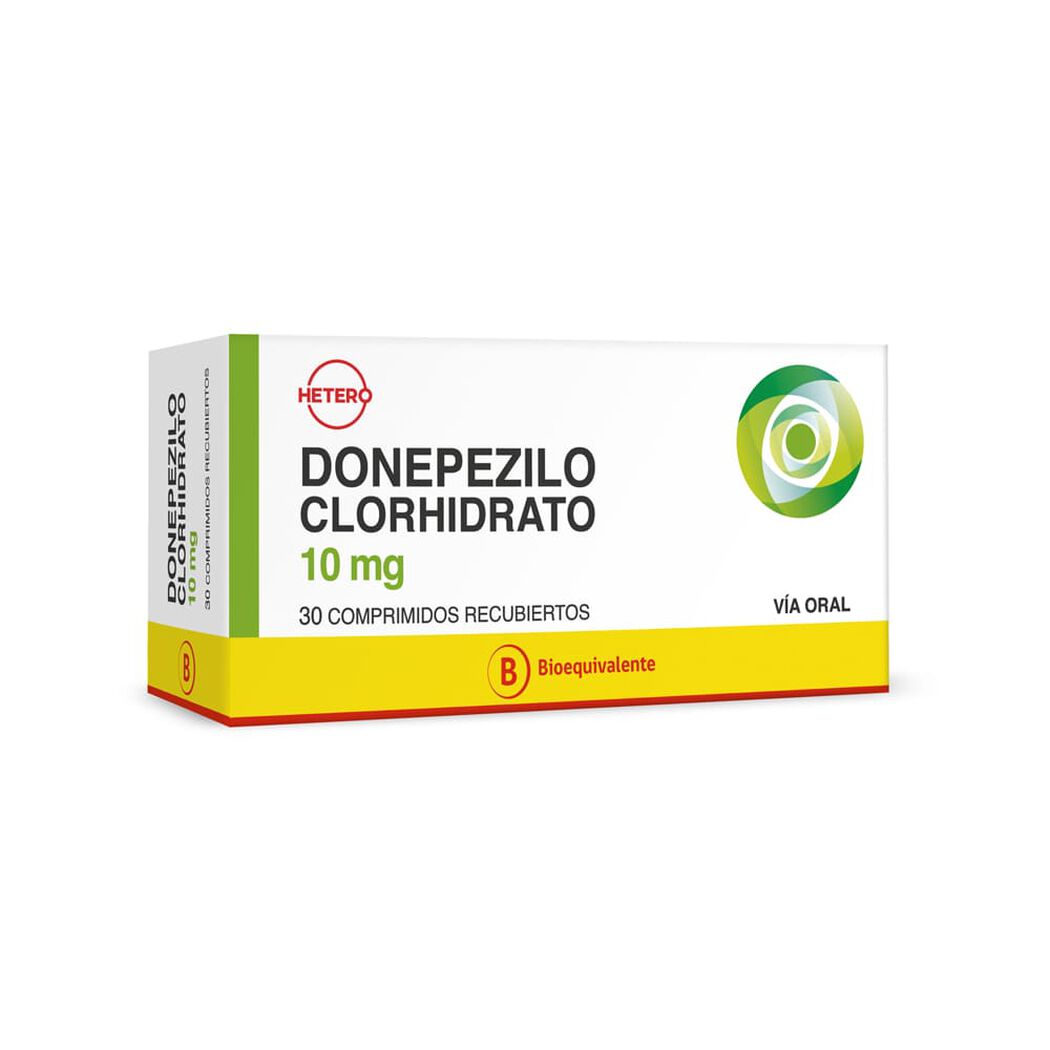 Donepezilo Clorhidrato 10 mg x 30 Comprimidos Recubiertos SEVEN PHARMA CHILE SPA, , large image number 0