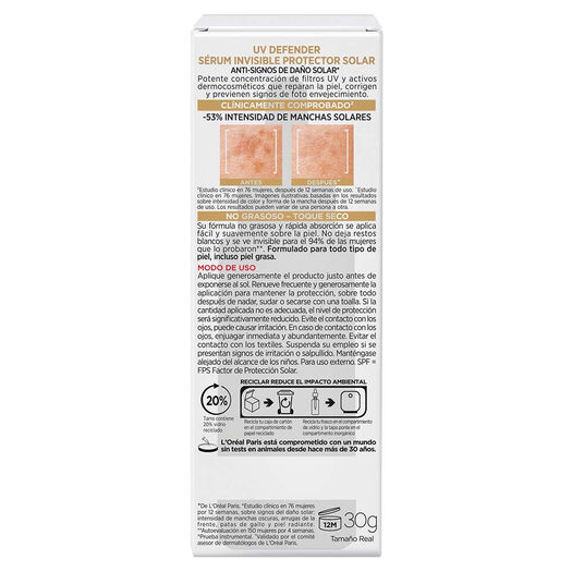 Serum Protector Solar Uv Defender 30Ml, , large image number 1