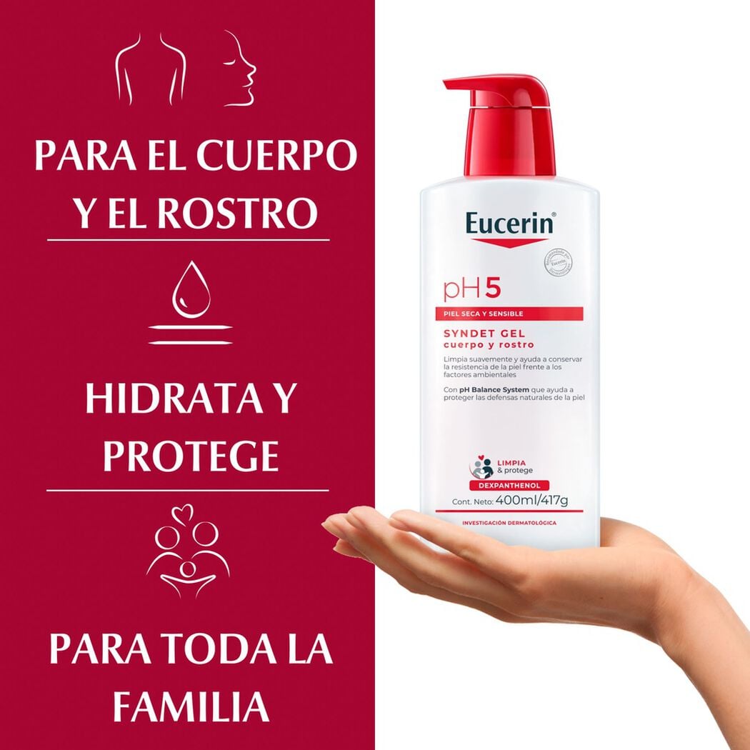 Gel de Ba&ntilde;o Eucerin Ph5 Syndet 400 mL, , large image number 3