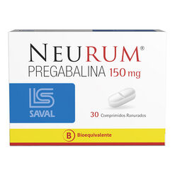 NEURUM Pregabalina 150 mg 30 comprimidos