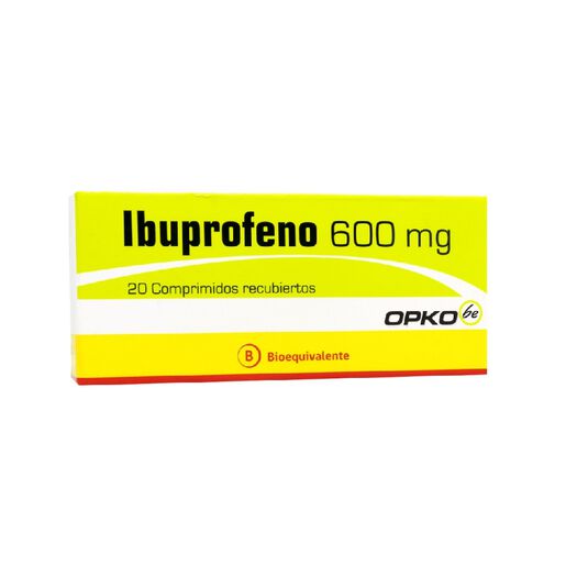 Ibuprofeno 600 mg x 20 Comprimidos Recubiertos OPKO CHILE S.A., , large image number 0