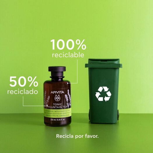 Set Gel Apivita Tonic Mountain Tea de Ducha 250 mL + Crema Corporal 200 mL, , large image number 4