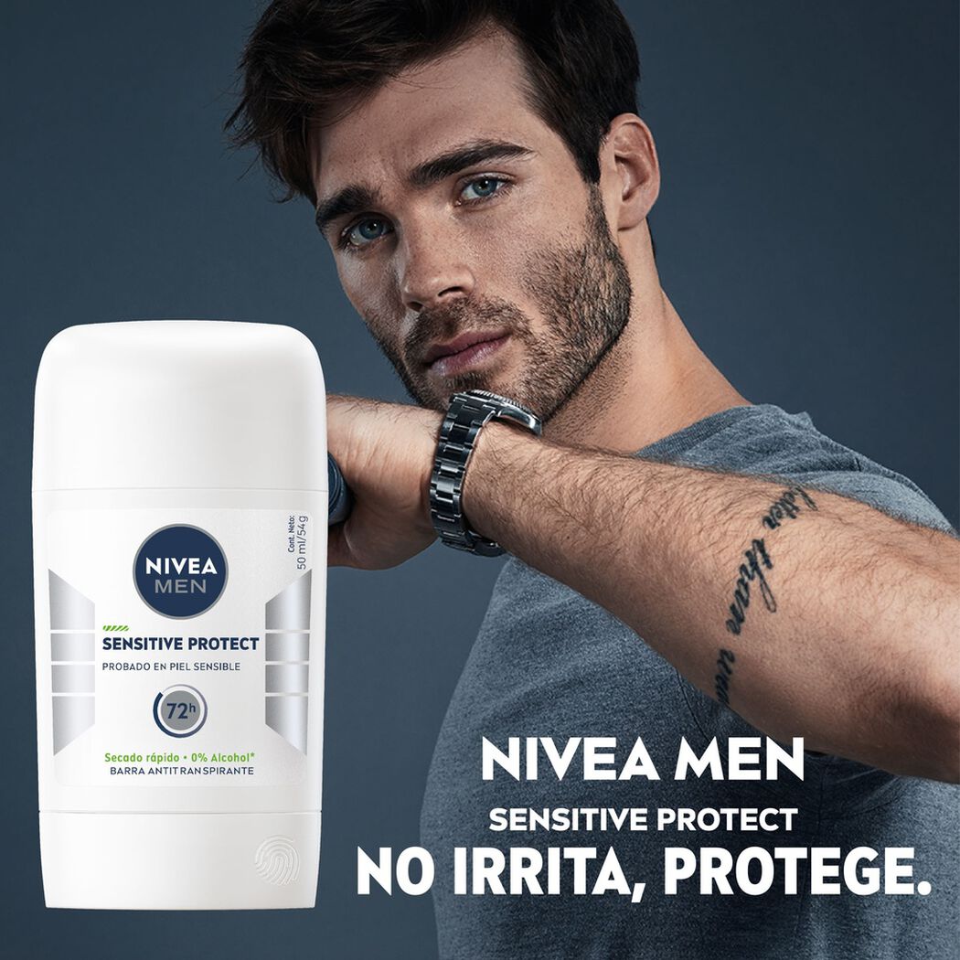 Desodorante Nivea Barra Sensitive Protect 54 g, , large image number 3