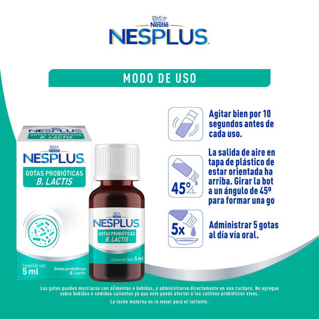 Probi&oacute;tico Nesplus B.lactis 5ml , , large image number 2